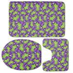 Zombie Foot Pattern Print 3 Piece Bath Mat Set