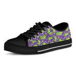 Zombie Foot Pattern Print Black Low Top Shoes