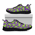 Zombie Foot Pattern Print Black Running Shoes