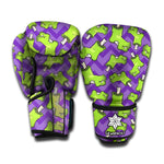 Zombie Foot Pattern Print Boxing Gloves