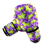 Zombie Foot Pattern Print Boxing Gloves