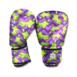 Zombie Foot Pattern Print Boxing Gloves