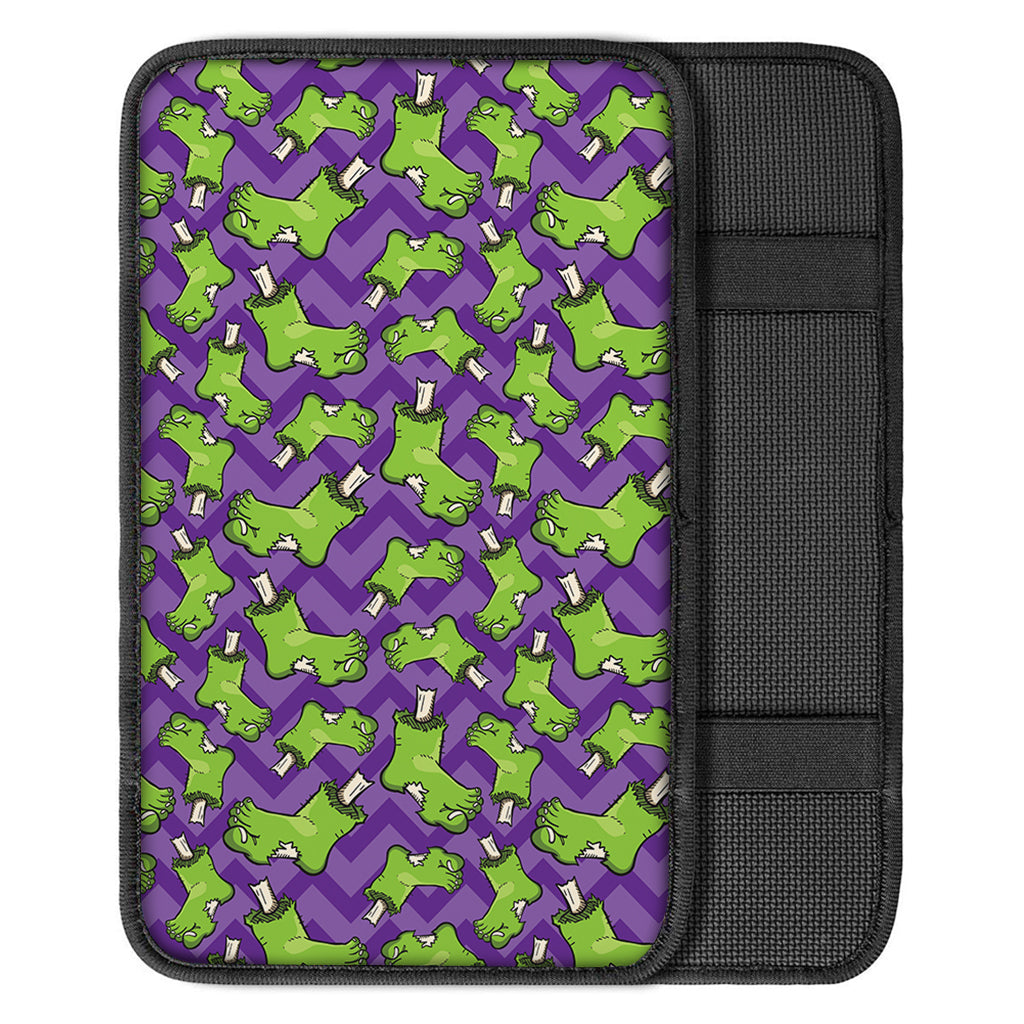 Zombie Foot Pattern Print Car Center Console Cover