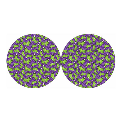 Zombie Foot Pattern Print Car Coasters
