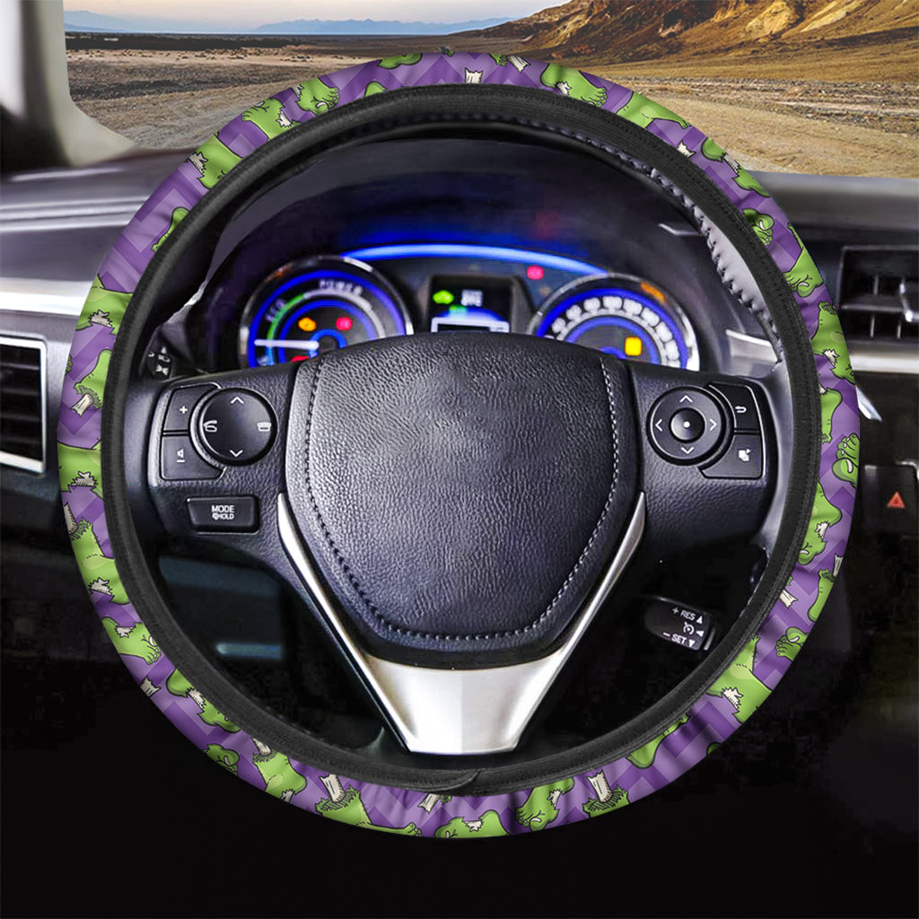 Zombie Foot Pattern Print Car Steering Wheel Cover