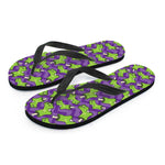 Zombie Foot Pattern Print Flip Flops