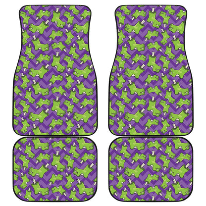 Zombie Foot Pattern Print Front and Back Car Floor Mats