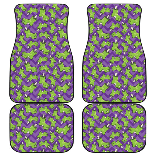 Zombie Foot Pattern Print Front and Back Car Floor Mats