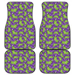 Zombie Foot Pattern Print Front and Back Car Floor Mats
