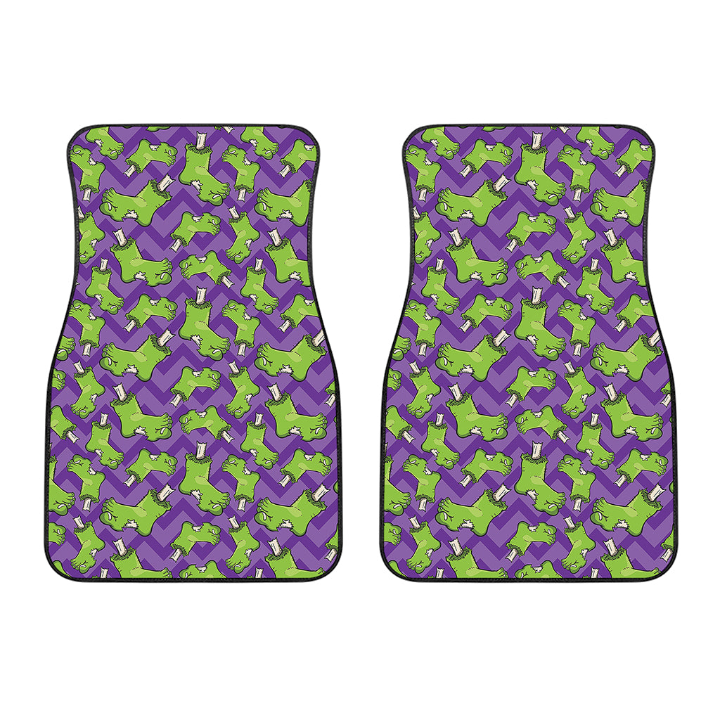 Zombie Foot Pattern Print Front Car Floor Mats