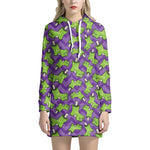 Zombie Foot Pattern Print Hoodie Dress