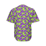 Zombie Foot Pattern Print Men's Baseball Jersey