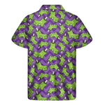 Zombie Foot Pattern Print Men's Short Sleeve Shirt