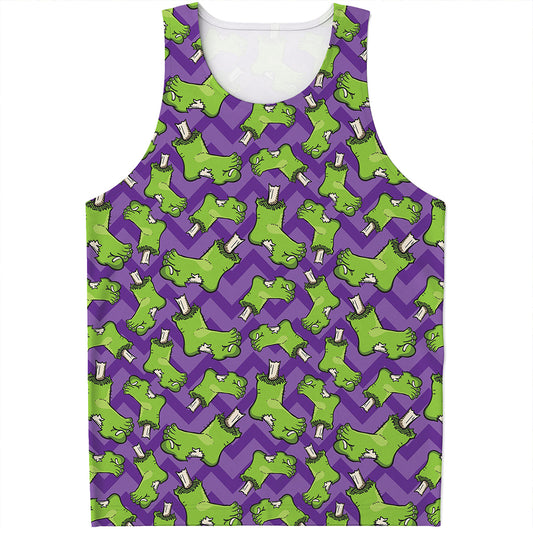 Zombie Foot Pattern Print Men's Tank Top