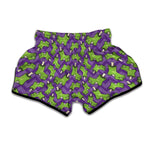 Zombie Foot Pattern Print Muay Thai Boxing Shorts
