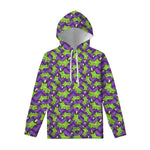 Zombie Foot Pattern Print Pullover Hoodie