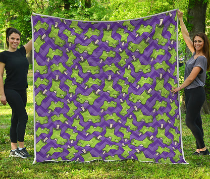Zombie Foot Pattern Print Quilt