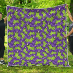 Zombie Foot Pattern Print Quilt