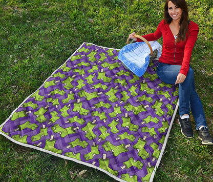 Zombie Foot Pattern Print Quilt