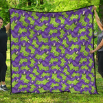 Zombie Foot Pattern Print Quilt