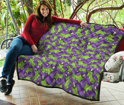 Zombie Foot Pattern Print Quilt