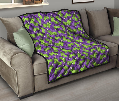 Zombie Foot Pattern Print Quilt