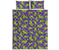 Zombie Foot Pattern Print Quilt Bed Set