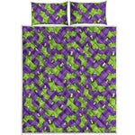 Zombie Foot Pattern Print Quilt Bed Set
