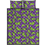 Zombie Foot Pattern Print Quilt Bed Set