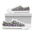 Zombie Foot Pattern Print White Low Top Sneakers