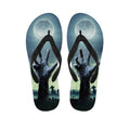 Zombie Hand Rising From Grave Print Flip Flops