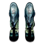 Zombie Hand Rising From Grave Print Muay Thai Shin Guard