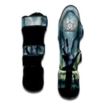 Zombie Hand Rising From Grave Print Muay Thai Shin Guard