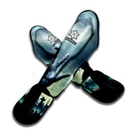Zombie Hand Rising From Grave Print Muay Thai Shin Guard