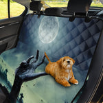 Zombie Hand Rising From Grave Print Pet Car Back Seat Cover