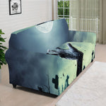 Zombie Hand Rising From Grave Print Sofa Cover
