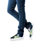 Zombie Hand Rising From Grave Print White Slip On Shoes